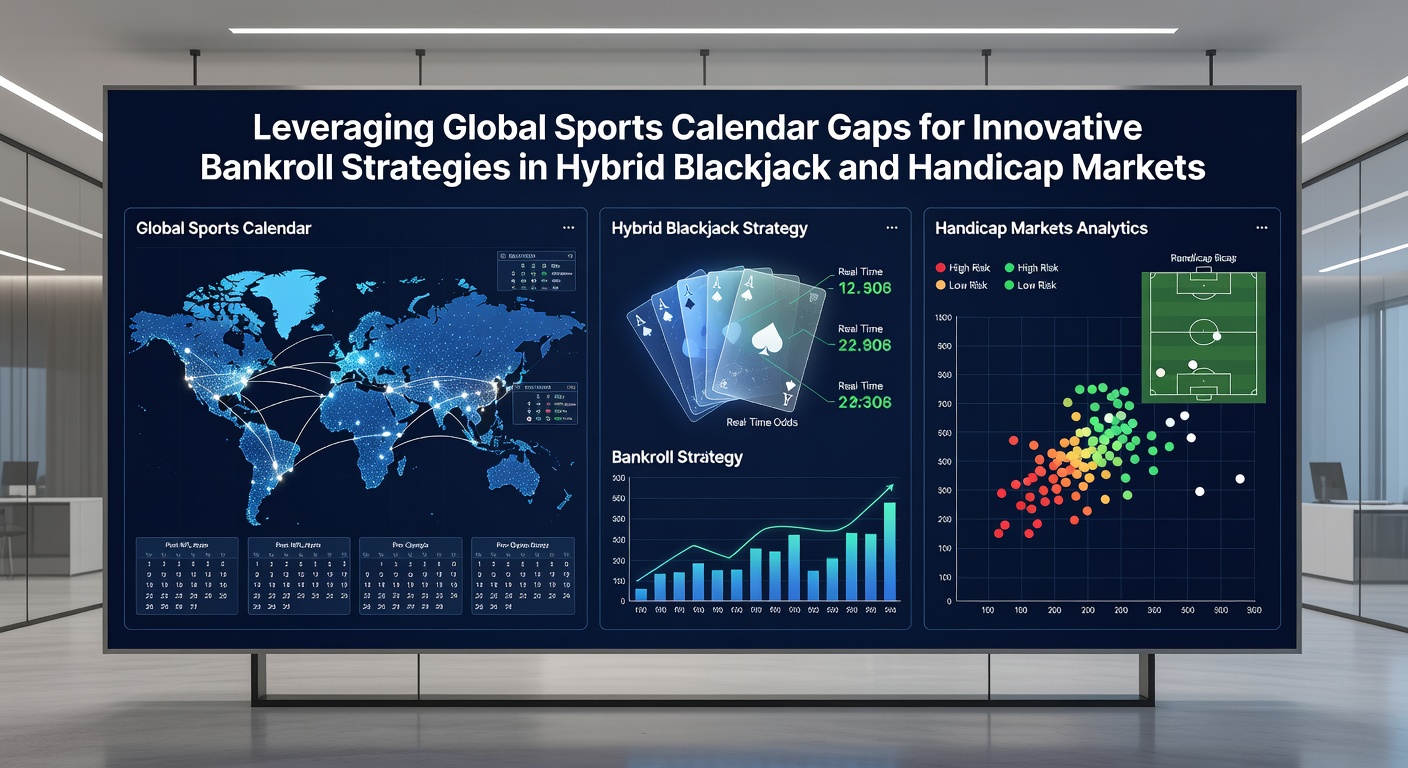 Global sports calendar showing gaps between major tournaments and leagues used for strategic bankroll planning in blackjack and handicap markets