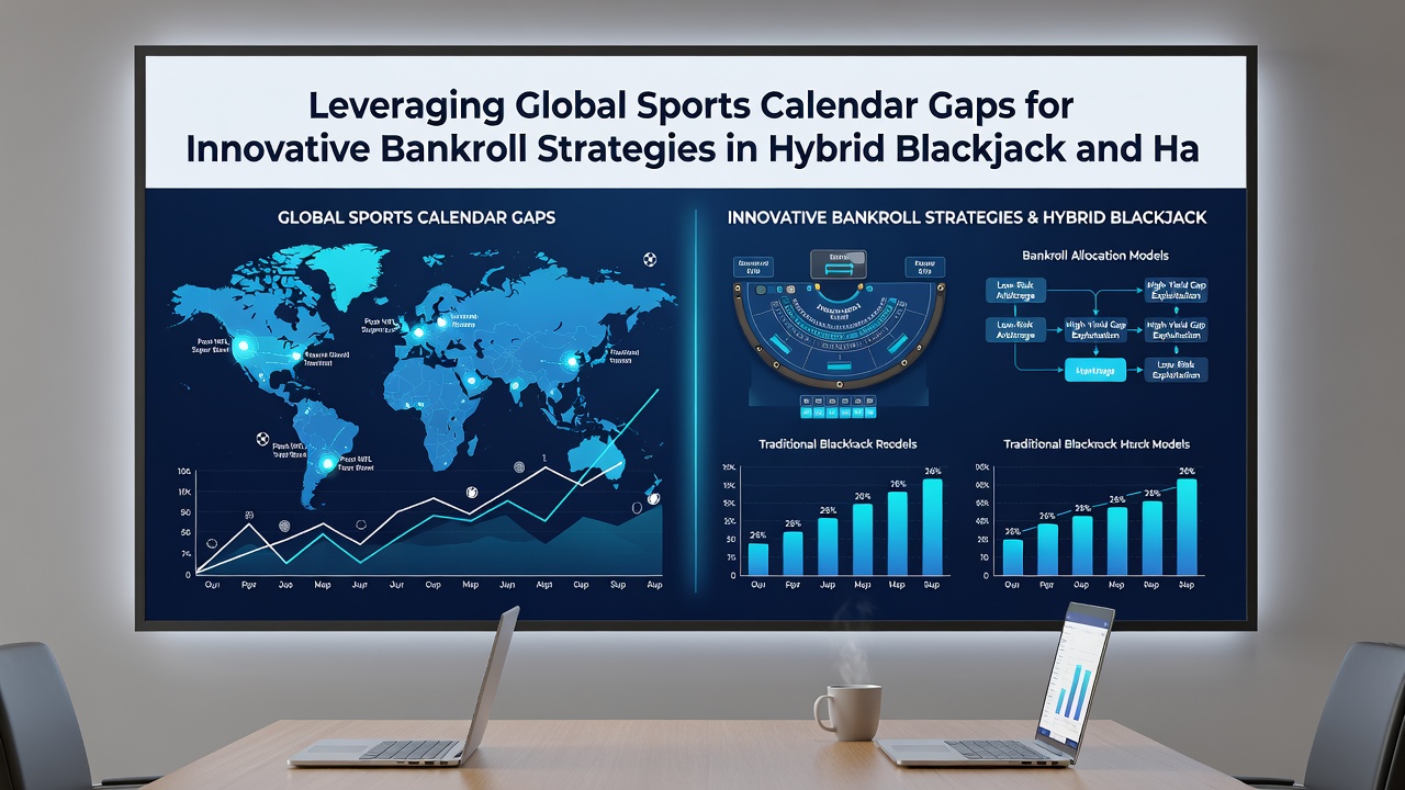 Strategic bankroll allocation chart illustrating shifts between blackjack variants and handicap betting during global sports off-seasons