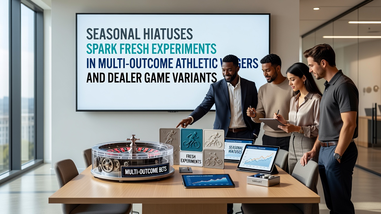 Sports betting terminals and blackjack tables side by side during an off-season period showing new wager options