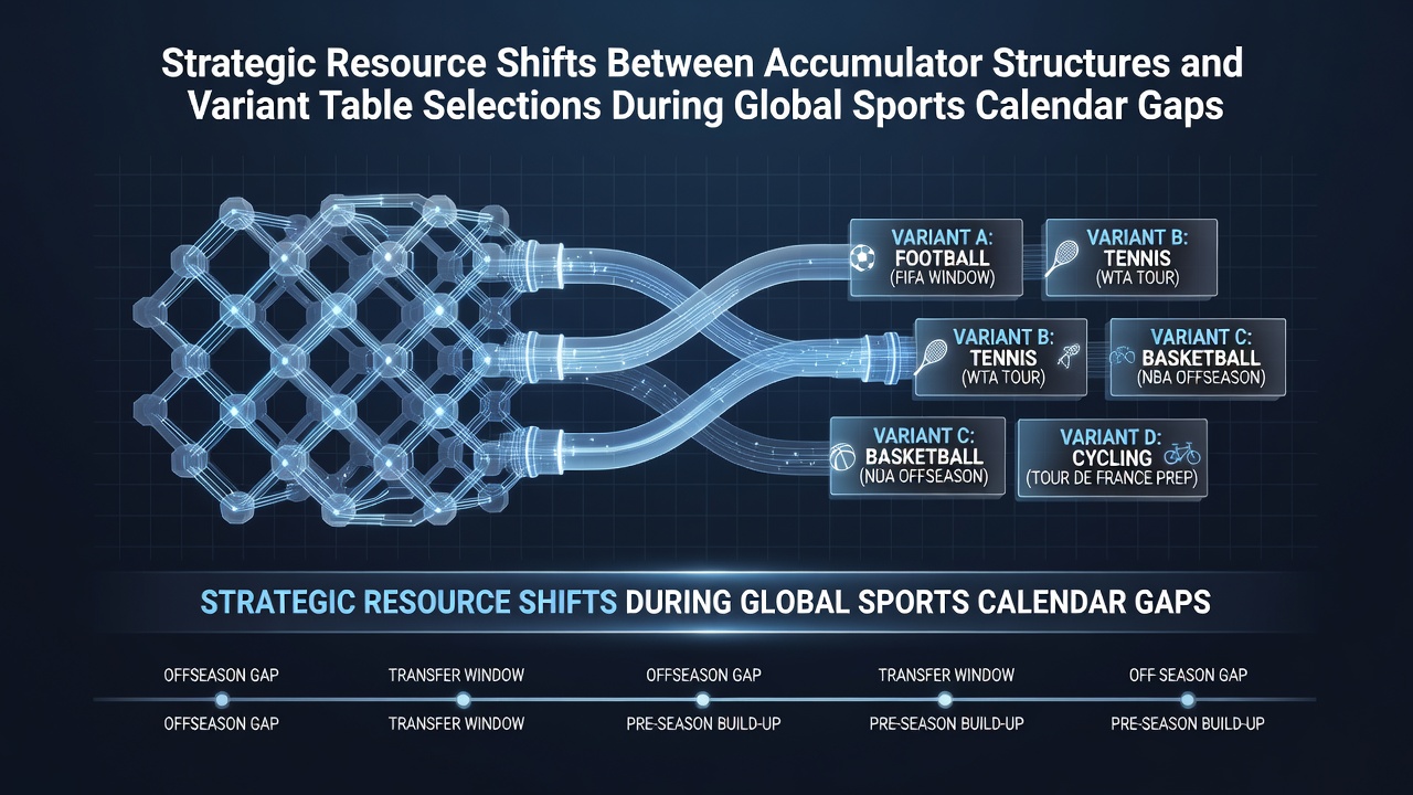 Strategic allocation charts showing accumulator and blackjack variant shifts during sports calendar gaps